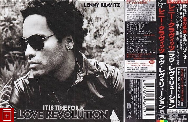 CD Lenny Kravitz – It Is Time For A Love Revolution  2008 Japan OBI TOCP-66760 	Rock  , , книга, купить, читать, аннотация: фото №1